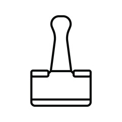 Binder Clip icon.  vector illustration. 