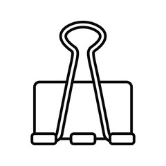 Binder Clip icon.  vector illustration. 