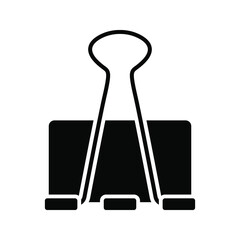 Binder Clip icon.  vector illustration. 