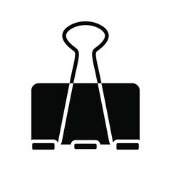 Binder Clip icon.  vector illustration. 