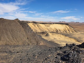 landscape in the desert 화산 사막