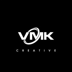 VMK Letter Initial Logo Design Template Vector Illustration