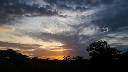 Fototapeta na wymiar sunset in the clouds - 03