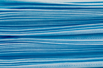 Medical protective mask on white background, preventing from virus