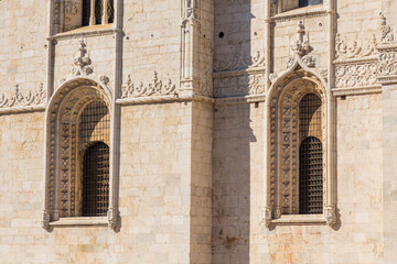 Fototapeta na wymiar the Monastery of Jeronimos in Belem