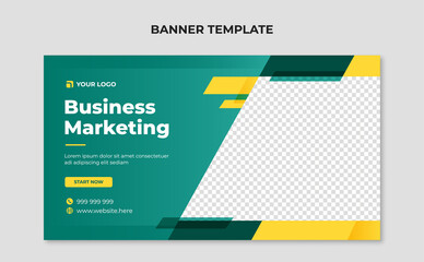 Fototapeta premium Banner template for business marketing