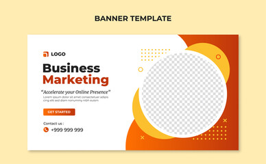 Banner template for business marketing