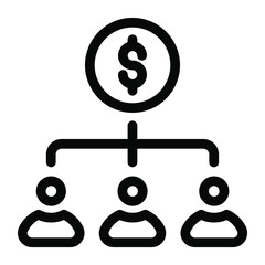 
Trendy design of shareholders icon
