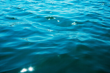 Naklejka premium Blue sea water background texture