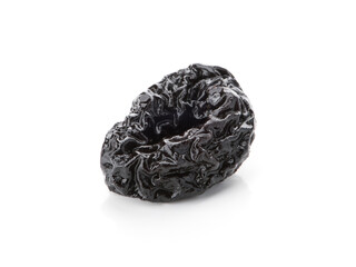 Dried plum isolated on a white background