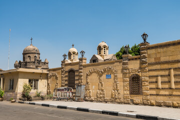 Building of Greek Orthodox Church in the Coptic district of old Cairo