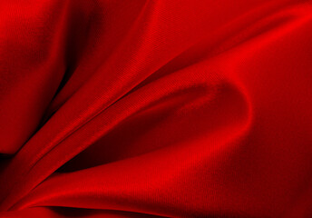 red satin fabric as background