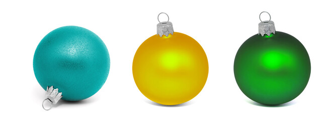 Christmas ball New Year's isolated on white background