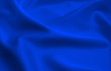 Blue satin or silk fabric as background