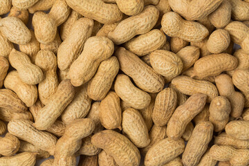 Peanut in a bowl isolated on white