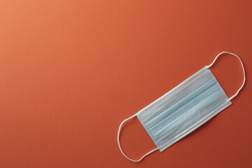 Respiratory masks on the background. Protective medical mask. Coronavirus protection concept.