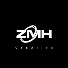 Fototapeta premium ZMH Letter Initial Logo Design Template Vector Illustration