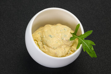 Hummus snack with olive oil