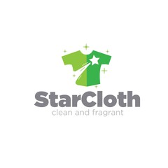 star cloth for laundry logo designs simple modern fast and clean