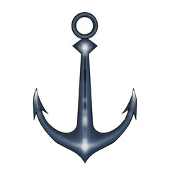anchor isolated on white