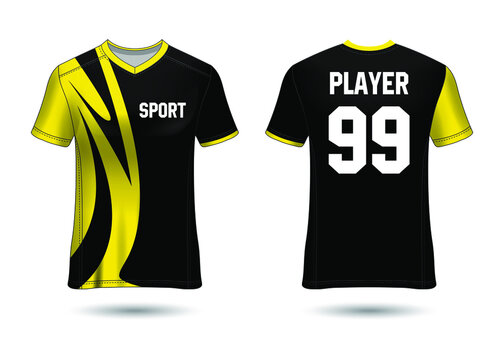 Soccer Sports Jersey Design Template for Team Uniforms Vector