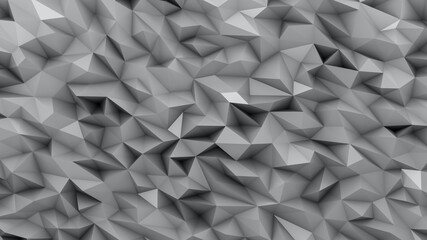 Ultimate Gray background in the form of broken shapes of triangles abstraction 3d rendering