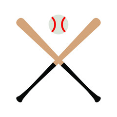 baseball icon. baseball bat icon. vector illustration.