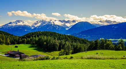 mountains at the Inntal valley in Austria