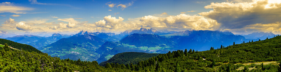 Fototapeta premium view at the rittner horn in italy - near bozen