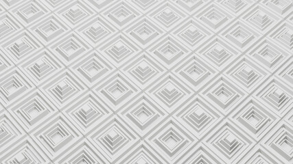 abstract background square pattern 3D render