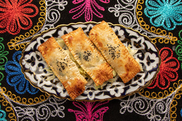 beautiful fresh dish on a beautiful plate, food