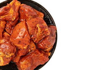 shish kebab on skewers