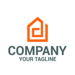 home with letter D logo