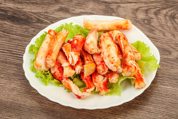 Natural luxury crab meat fillet
