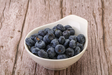 Ripe sweet tasty blueberries heap
