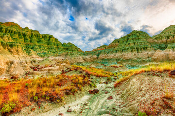 Painted Hills of John Day Fossil Bed in eastern Oregon