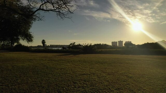 Sunsetting over Seminole, Florida waterfront property