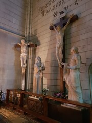 Kreuzigungsgruppe in der Kathedrale von Zagreb, Kroatien