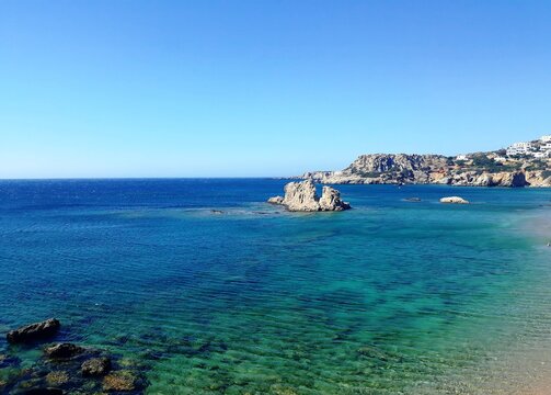 Amoopi beach in Karpathos island, Greece.