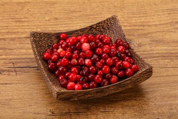 Sweet and tasty cranberry in the bowl