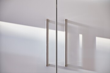 Closet Door Handles with Day Shadows