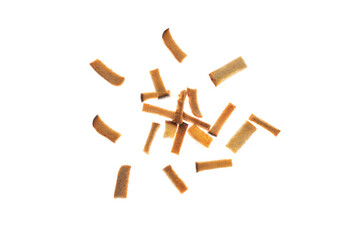 bunch of some biscuit rusk isolated, diet antioxidant vitamine food