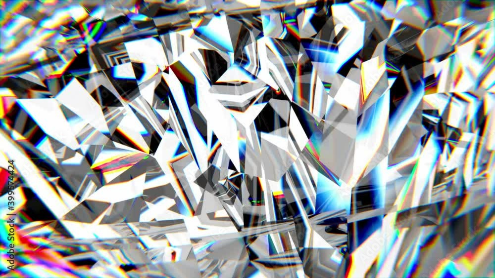 Poster realistic 360-degree seamless looping spin of the precious shining diamond as the backdrop rendered 