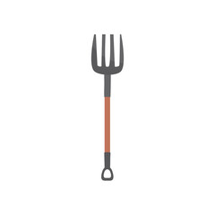 spading fork tool icon, colorful design