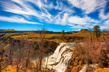 White River Waterfalls in eastern Oregon