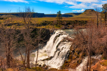 White River Waterfalls in eastern Oregon