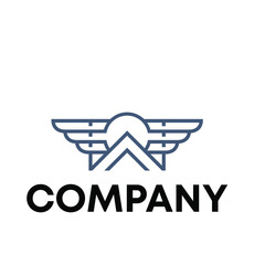 Roof wing logo design