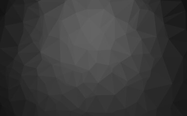 Dark Silver, Gray vector abstract polygonal layout.