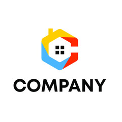 letter C with home logo