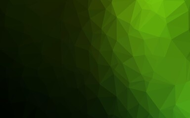 Light Green vector low poly cover.